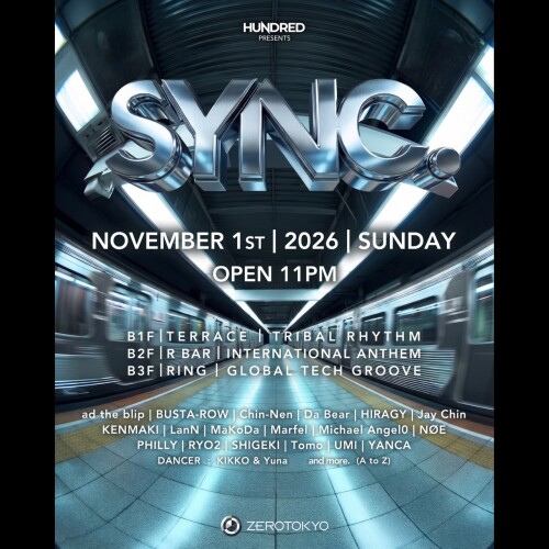 ZEROTOKYO 11/1(日)SYNC.